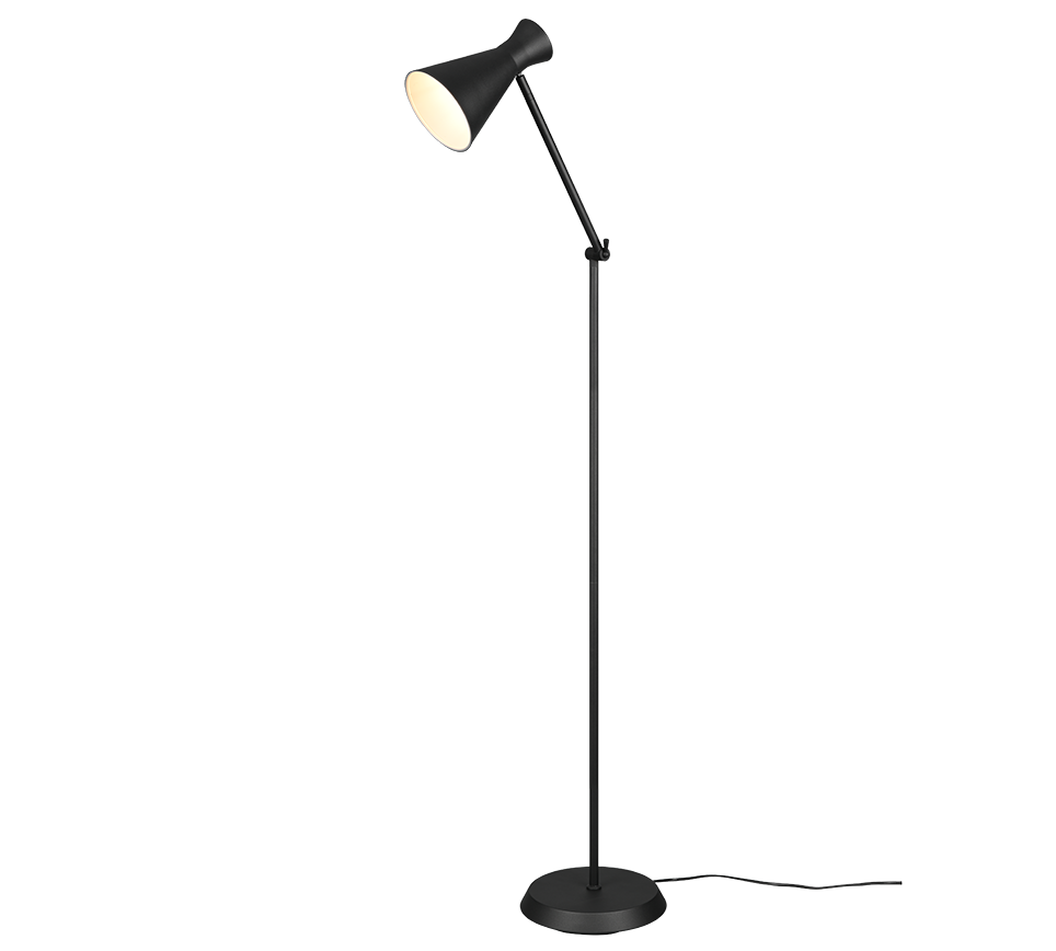 ENZO | Floor lamp | Black mat | Metal