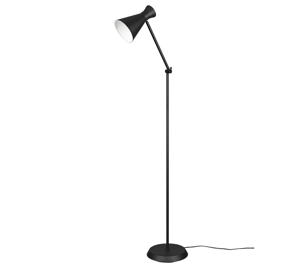 ENZO | Floor lamp | Black mat | Metal