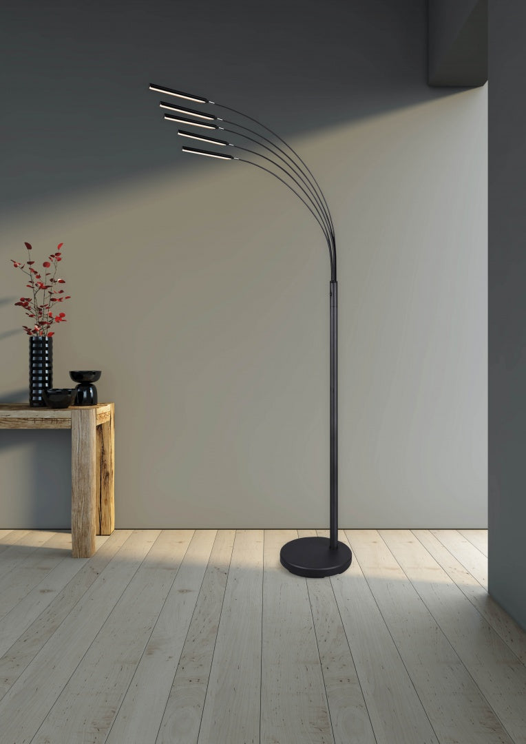 REED | Floor lamp | Nickel mat | Metal