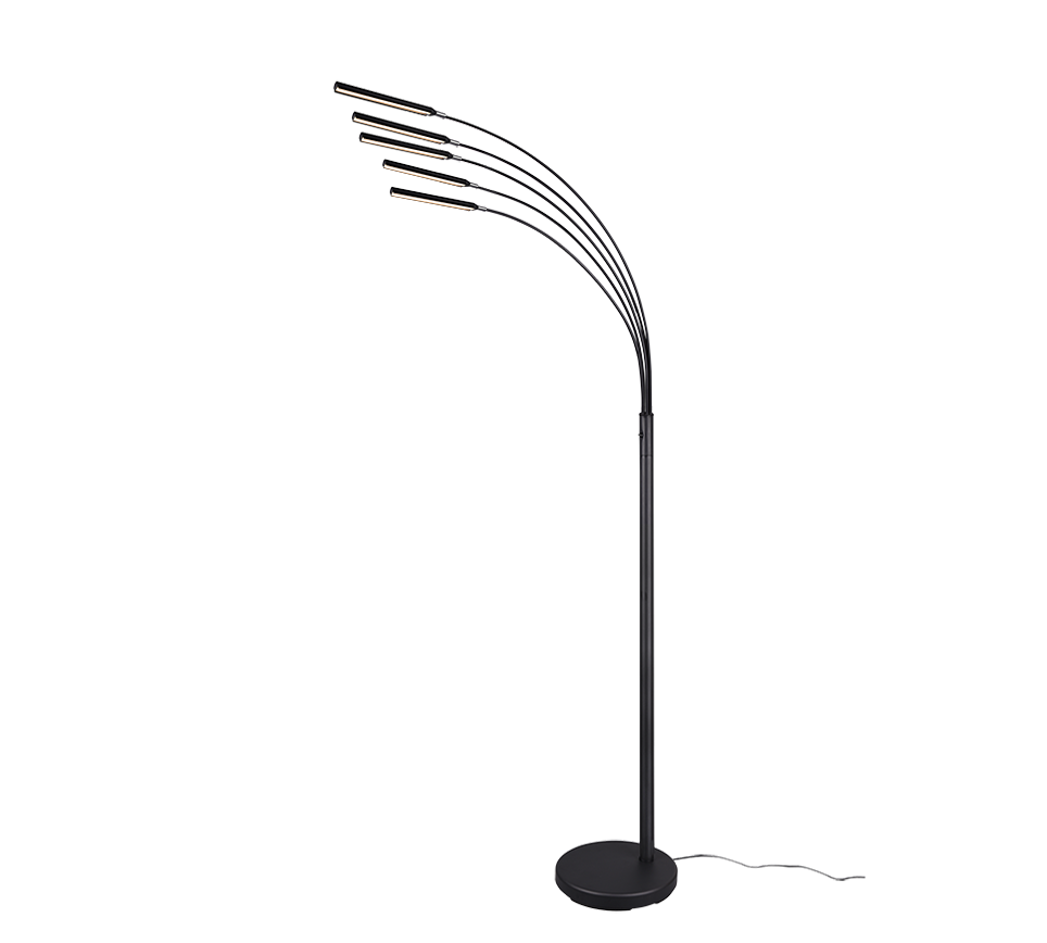 REED | Floor lamp | Black mat | Metal
