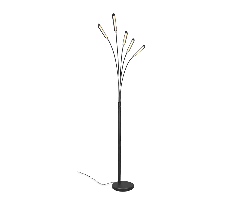 REED | Floor lamp | Black mat | Metal