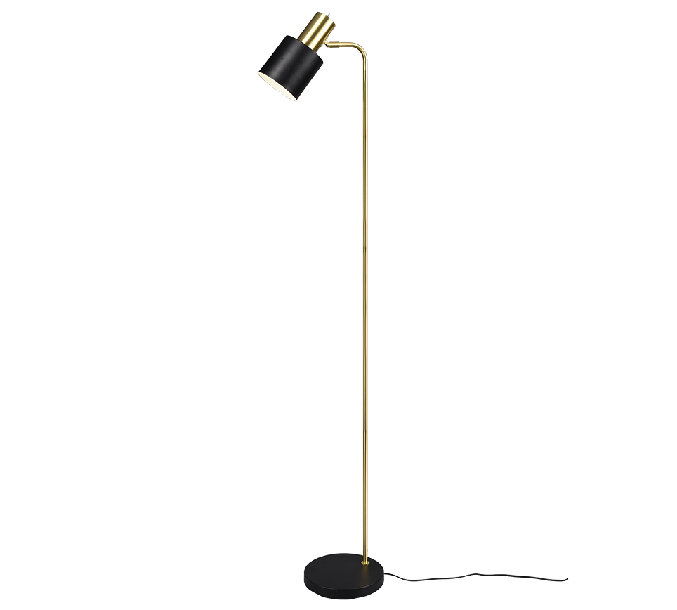 ADAM | Floor lamp | Schwarz-Gold | Metal