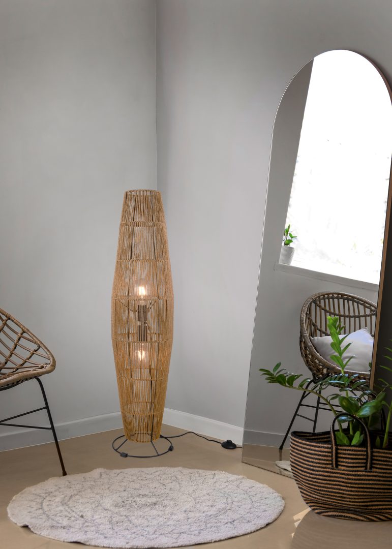 MIKI | Floor lamp | Brown | Paper