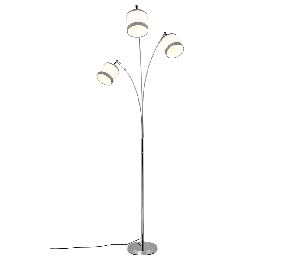 DAVOS | Floor lamp | Chrome | Metal
