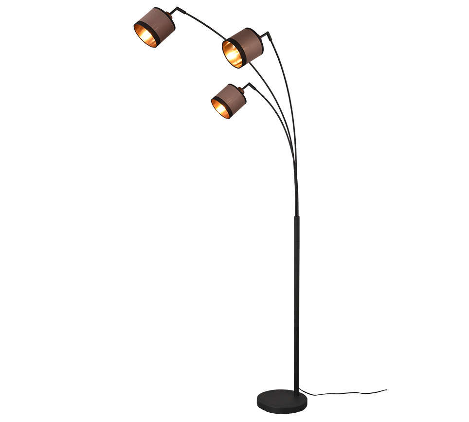 DAVOS | Floor lamp | Black mat | Metal