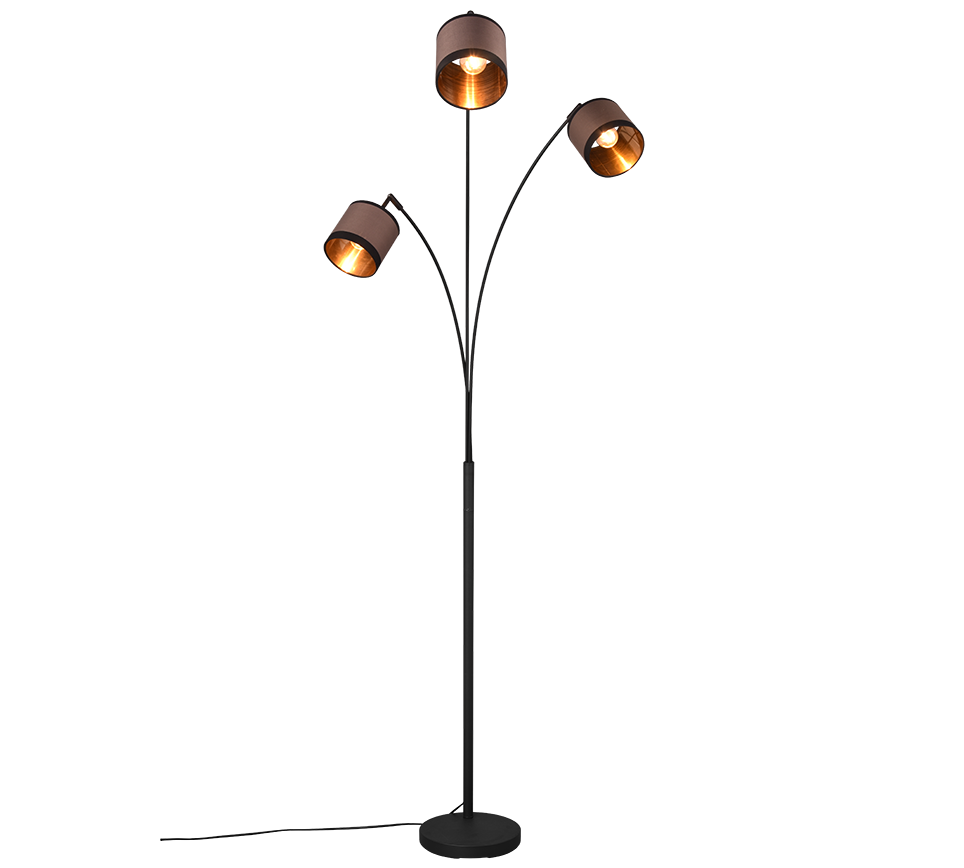 DAVOS | Floor lamp | Black mat | Metal