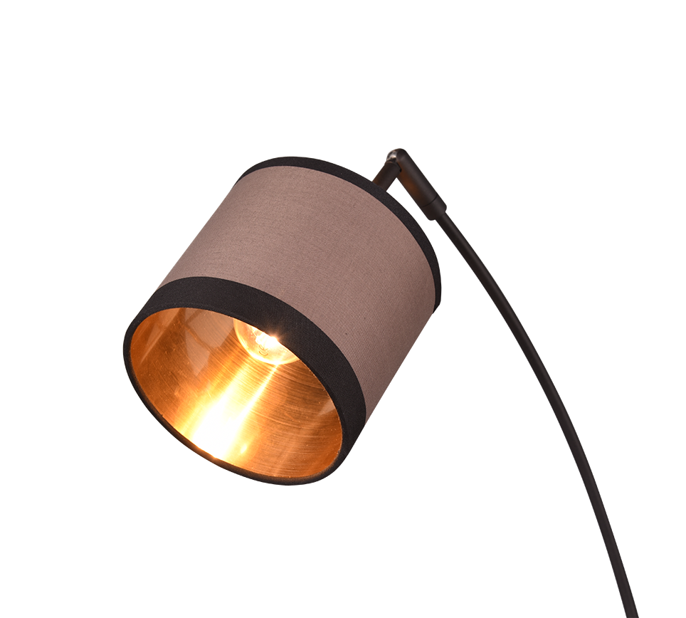 DAVOS | Floor lamp | Black mat | Metal