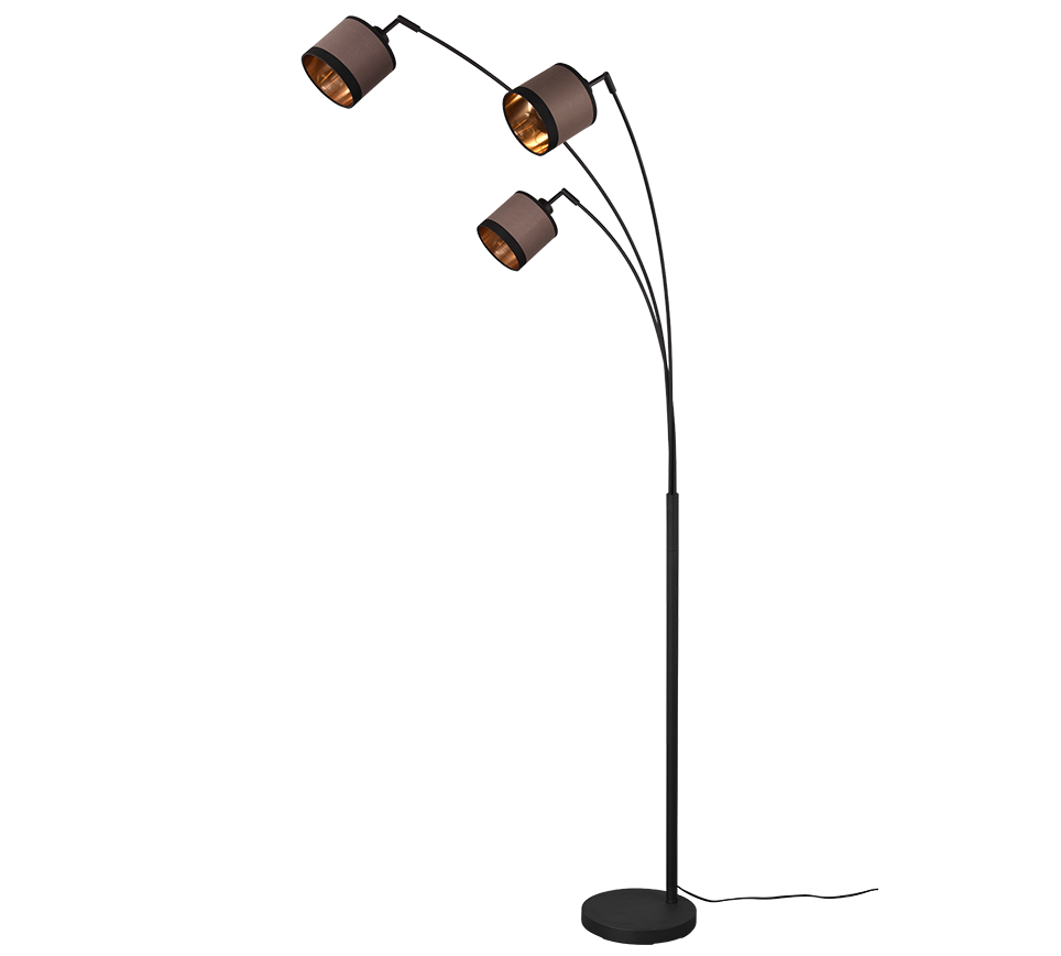 DAVOS | Floor lamp | Black mat | Metal