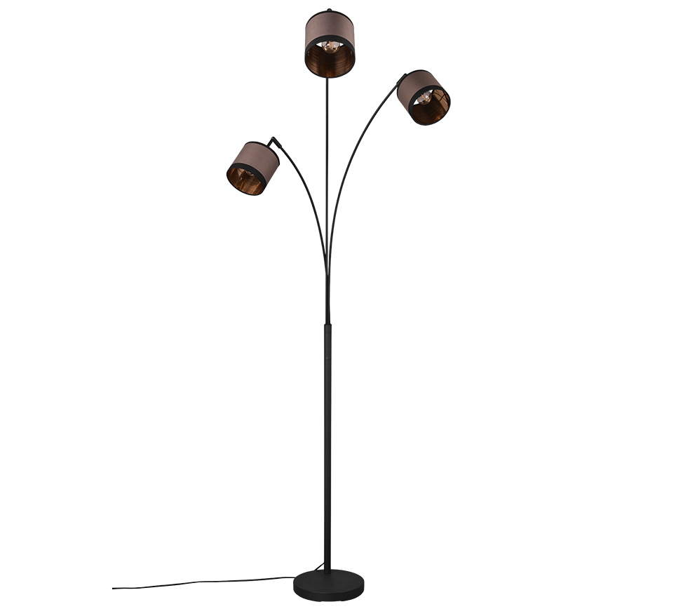 DAVOS | Floor lamp | Black mat | Metal