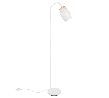 BIDAR | Floor lamp | White mat | Metal
