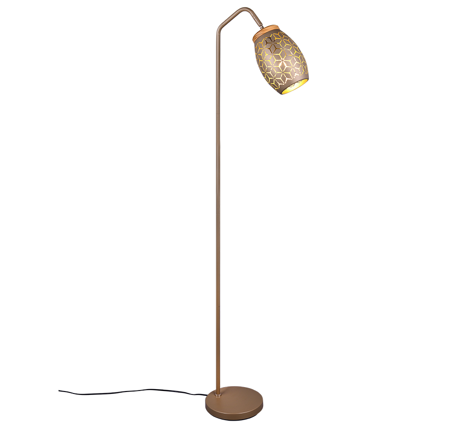 BIDAR | Floor lamp | Coffee | Metal