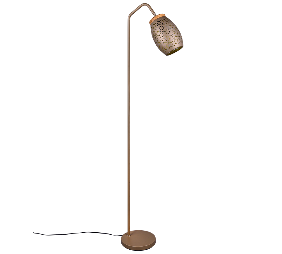 BIDAR | Floor lamp | Coffee | Metal