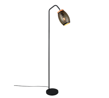 BIDAR | Floor lamp | Schwarz-Gold | Metal