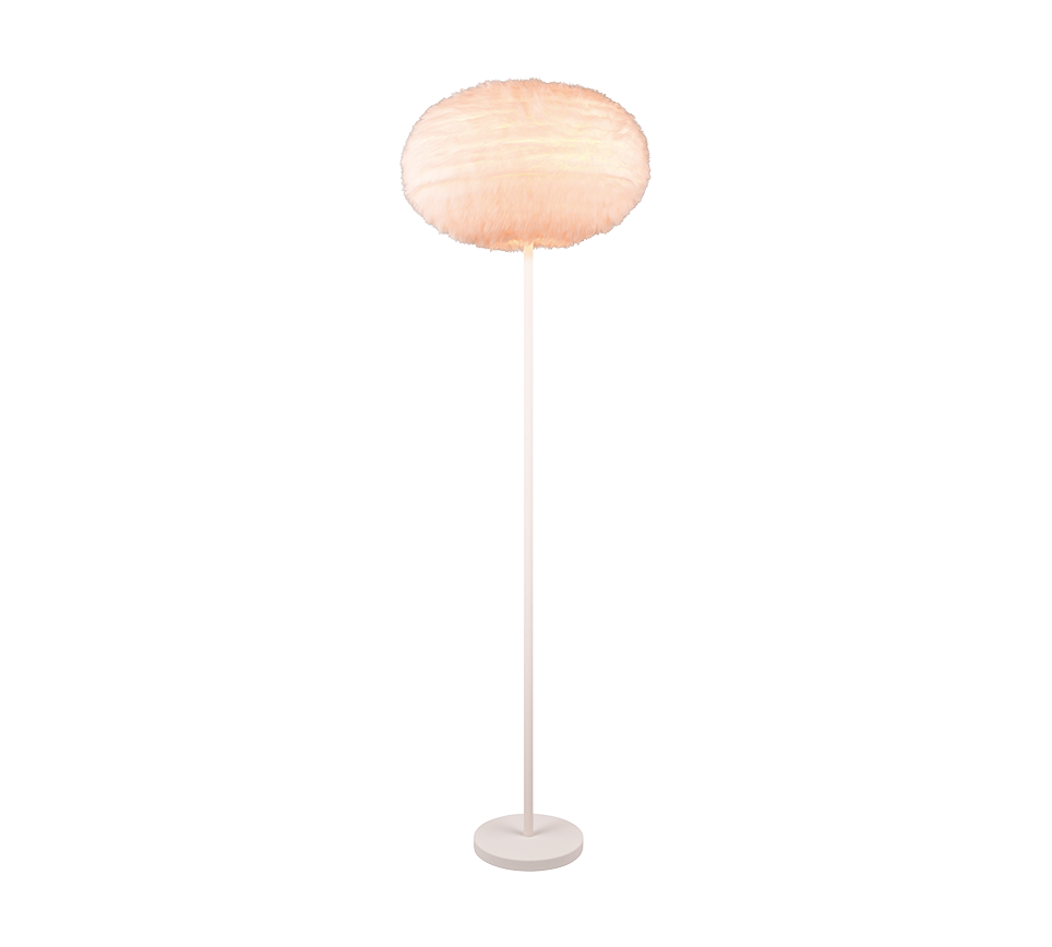 FURRY | Floor lamp | White | Synthetik Plüsch