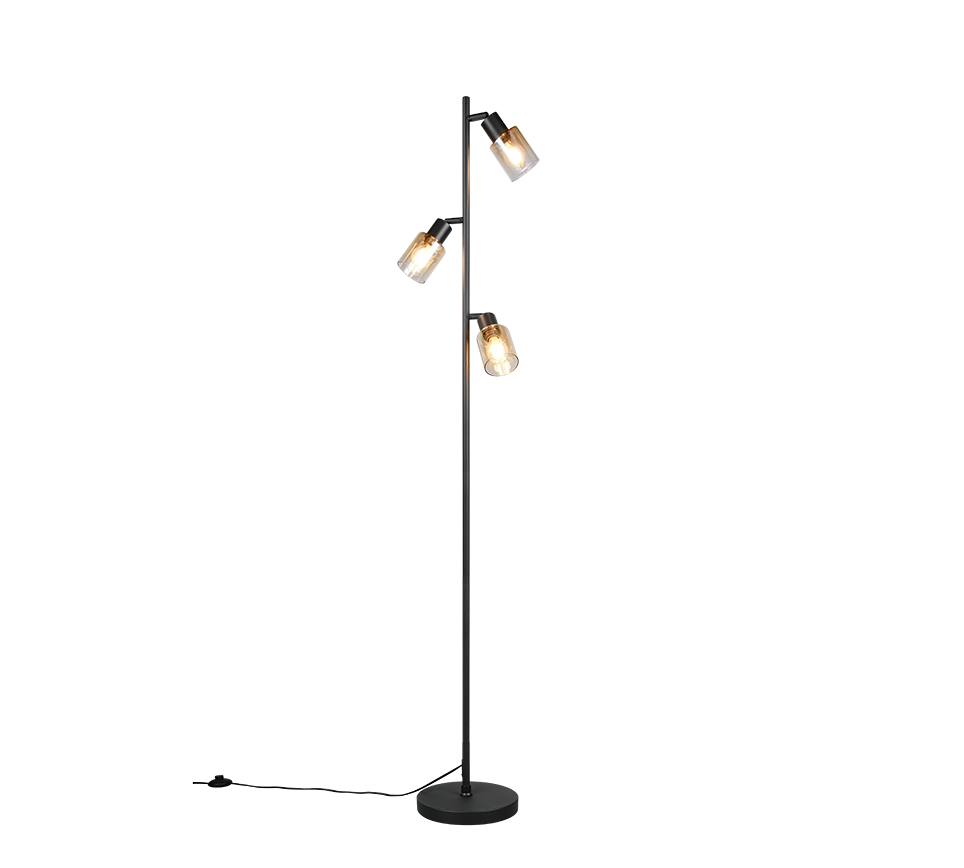 CADIZ | Floor lamp | Black mat | Metal