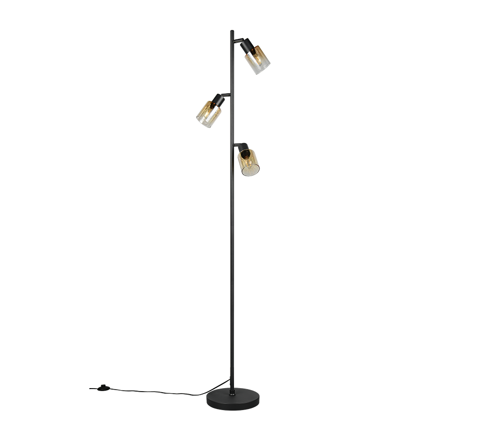 CADIZ | Floor lamp | Black mat | Metal