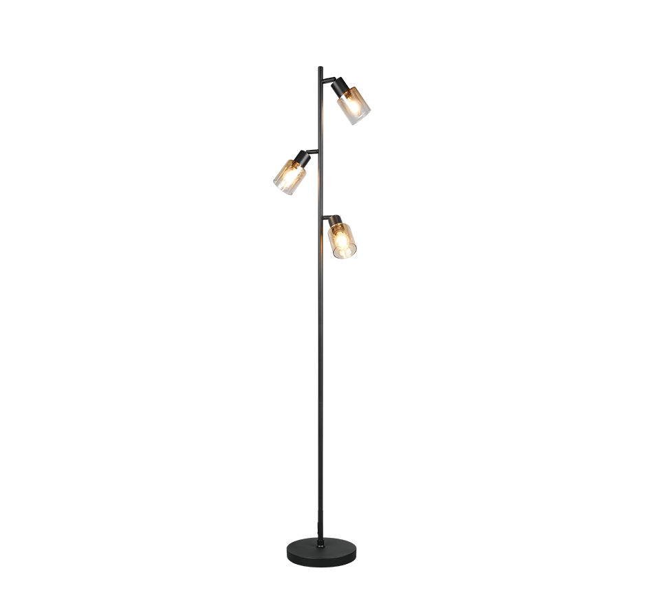 CADIZ | Floor lamp | Black mat | Metal