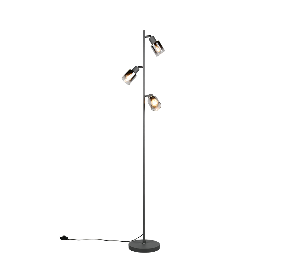 CADIZ | Floor lamp | Black mat | Metal