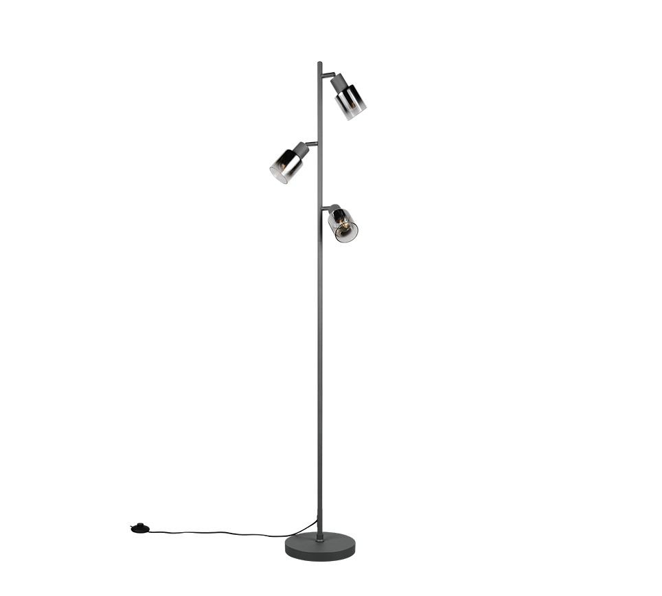 CADIZ | Floor lamp | Black mat | Metal