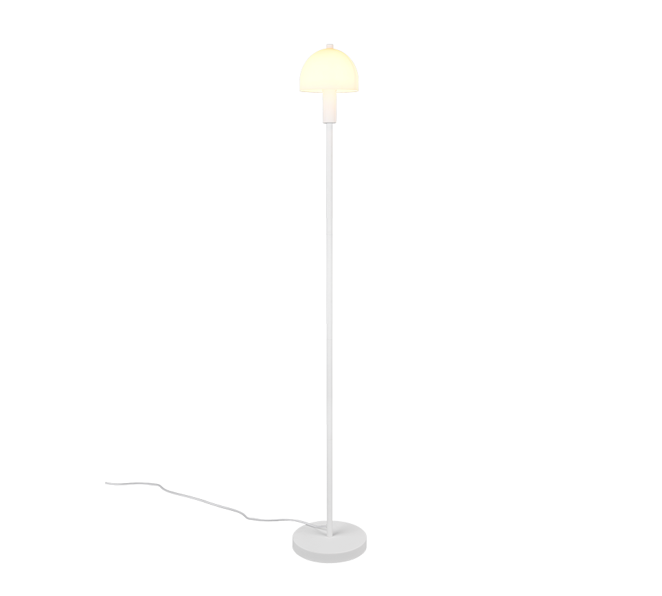 GLENN | Floor lamp | White mat | Metal