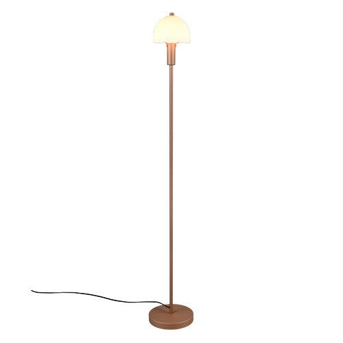 GLENN | Floor lamp | Coffee | Metal