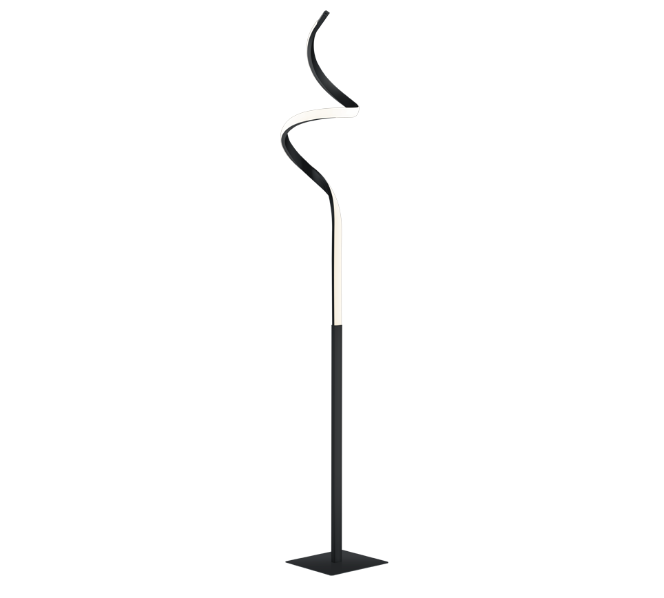 COURSE | Floor lamp | Black mat | Metal