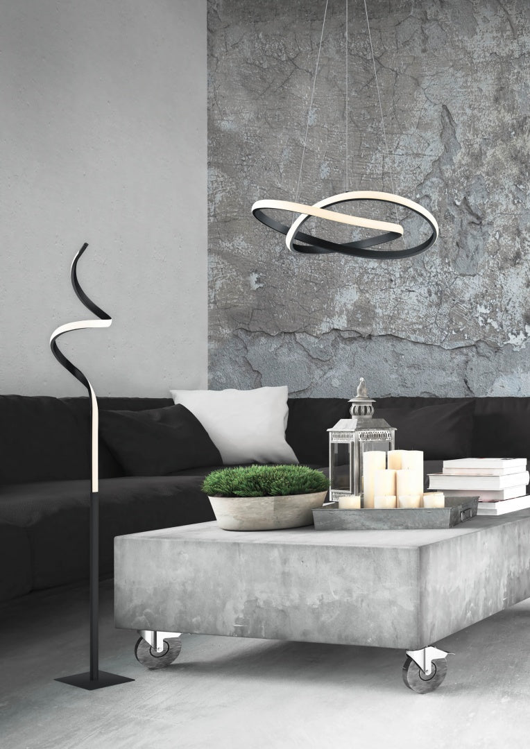 COURSE | Floor lamp | Black mat | Metal