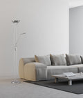SPOCK | Floor lamp | Nickel mat | Metal