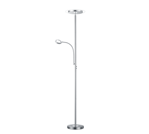 ACKBAR | Floor lamp | Nickel mat | Metal