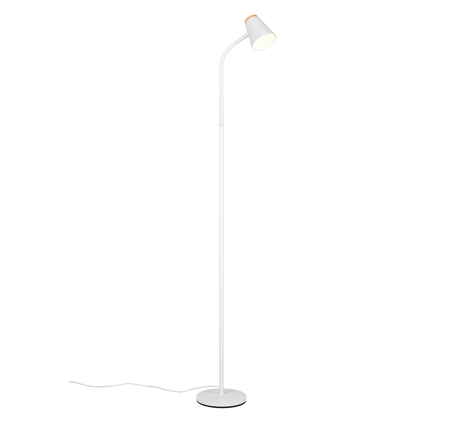PONGO | Floor lamp | White | Plastic