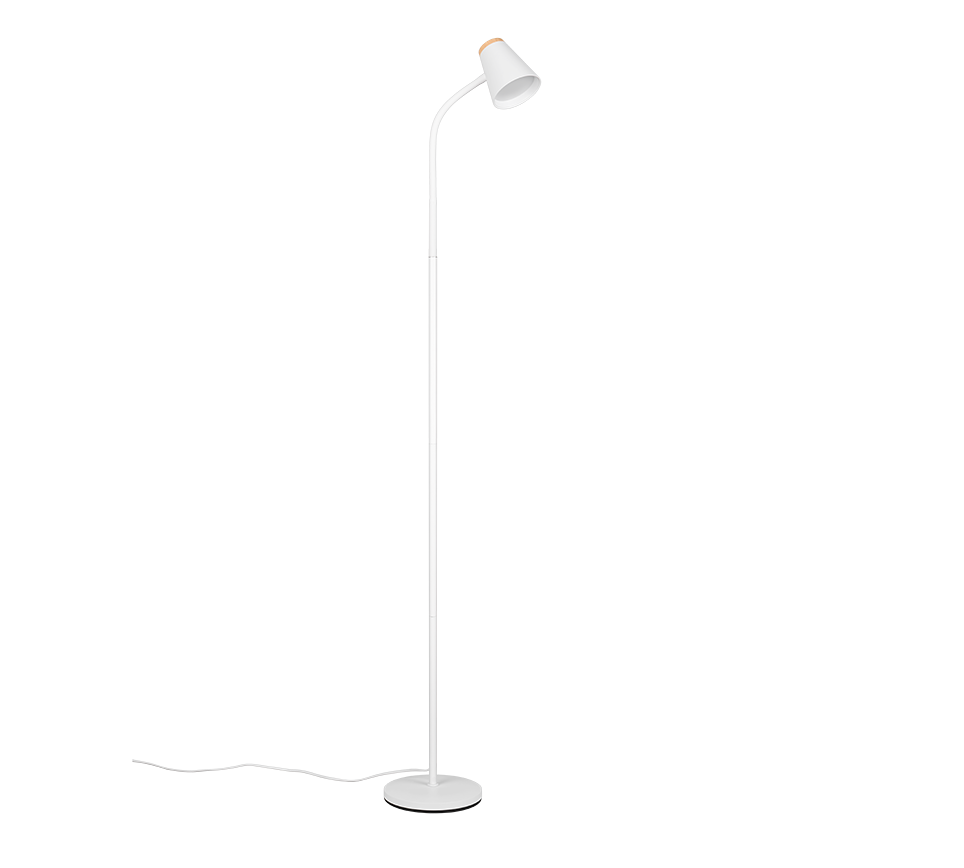 PONGO | Floor lamp | White | Plastic