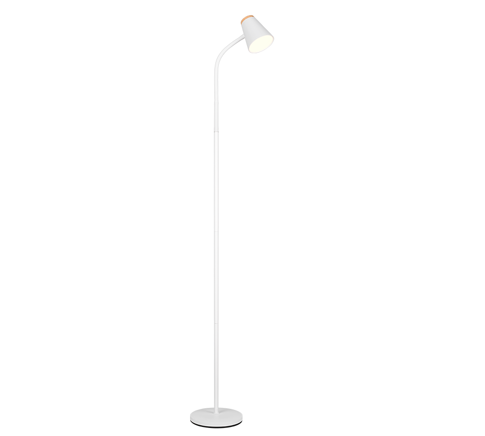 PONGO | Floor lamp | White | Plastic