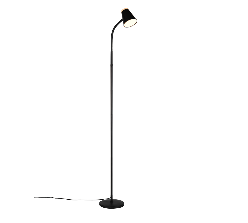 PONGO | Floor lamp | Black | Plastic