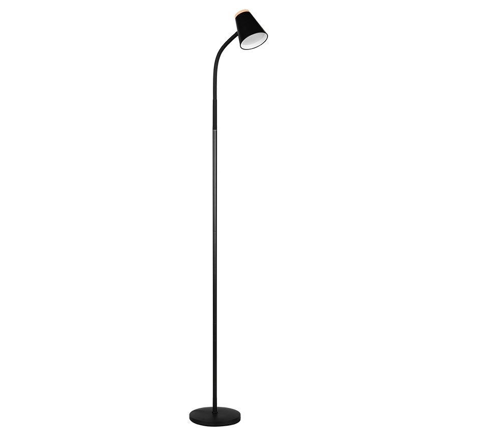 PONGO | Floor lamp | Black | Plastic