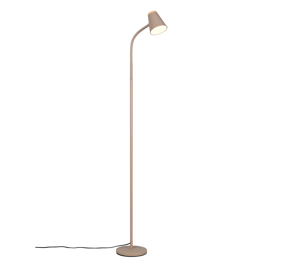 PONGO | Floor lamp | Warm beige | Plastic