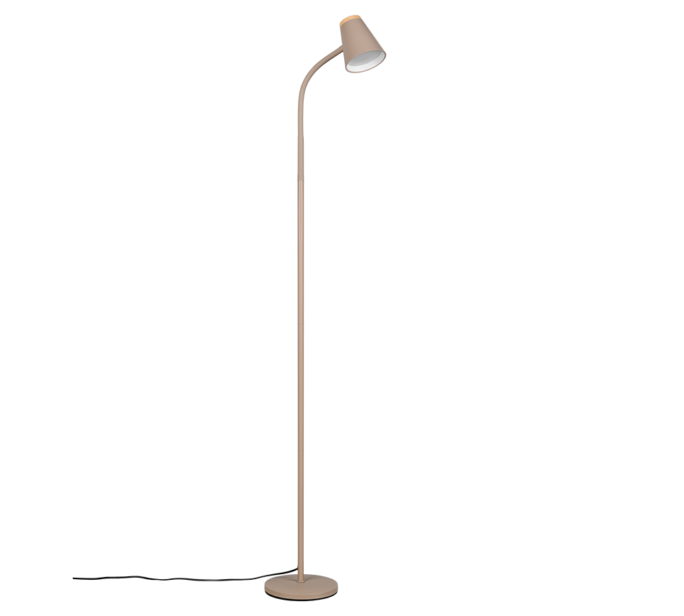 PONGO | Floor lamp | Warm beige | Plastic