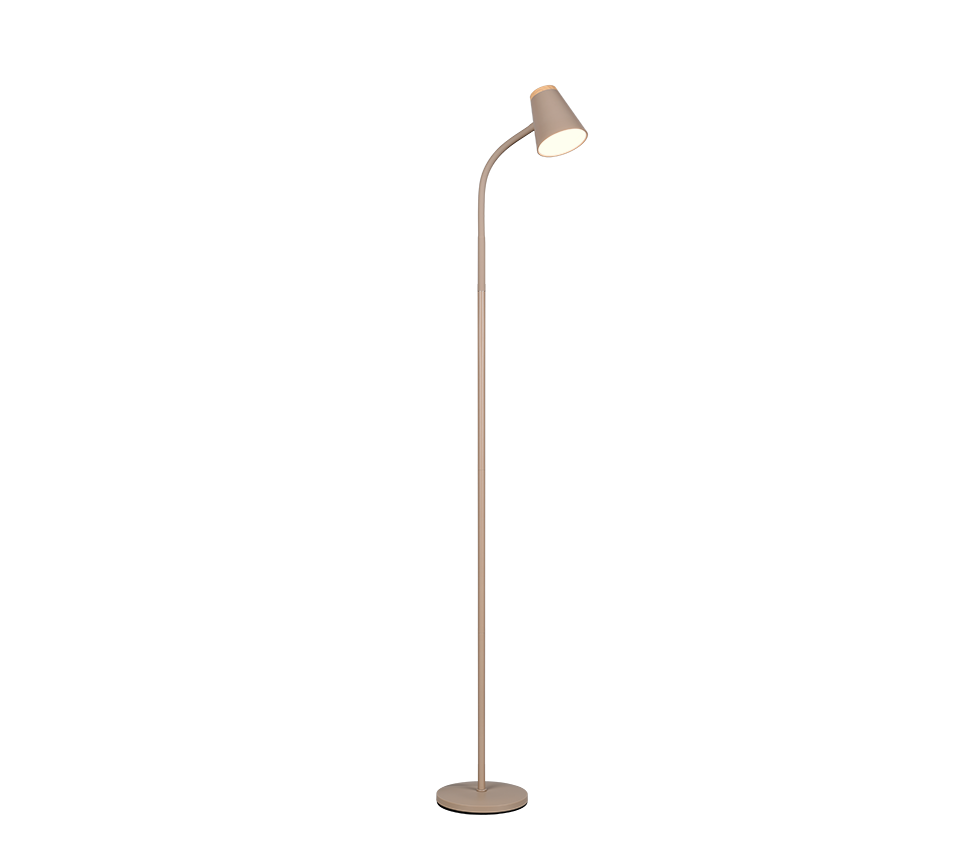 PONGO | Floor lamp | Warm beige | Plastic