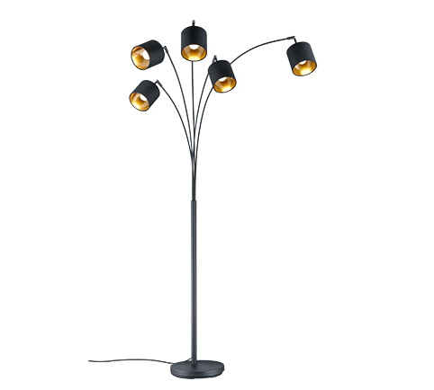 TOMMY | Floor lamp | Black mat | Metal