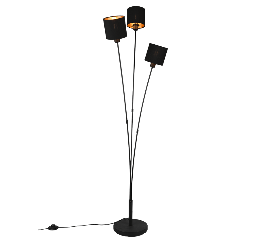TOMMY | Floor lamp | Black mat | Metal