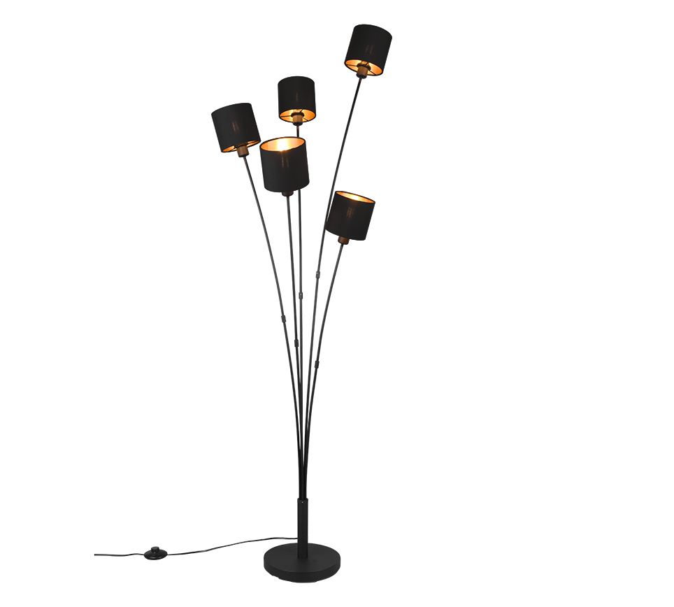 TOMMY | Floor lamp | Black mat | Metal