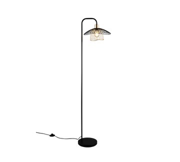 LAURIS | Floor lamp | Black mat | Metal