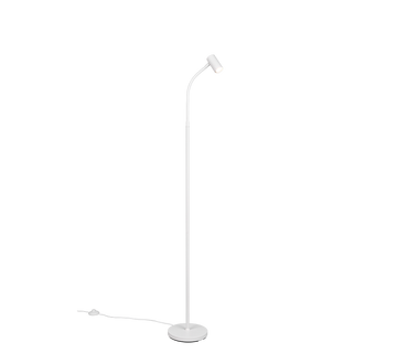 TARYN | Floor lamp | White mat | Metal