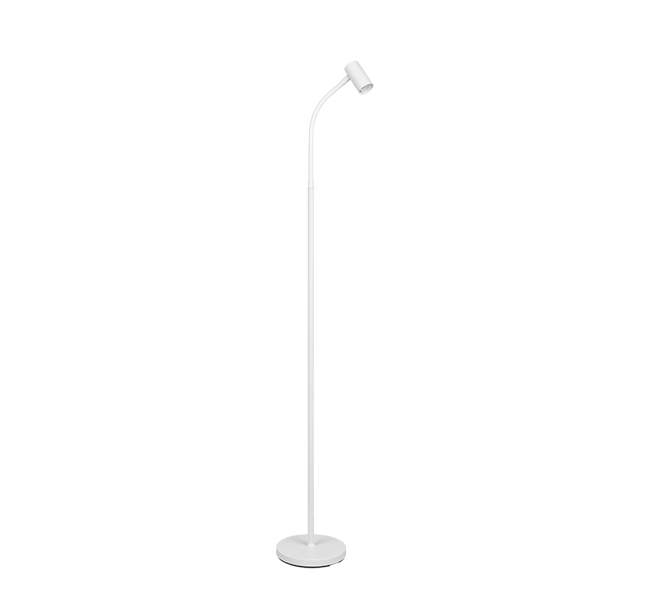 TARYN | Floor lamp | White mat | Metal