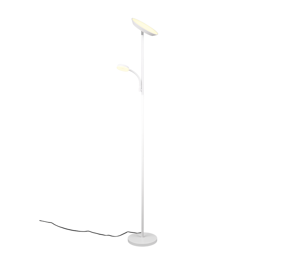 SPECTER | Floor lamp | White mat | Metal