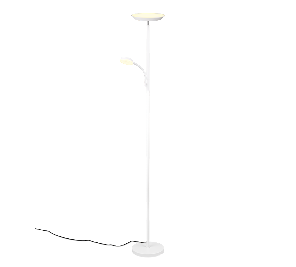 SPECTER | Floor lamp | White mat | Metal