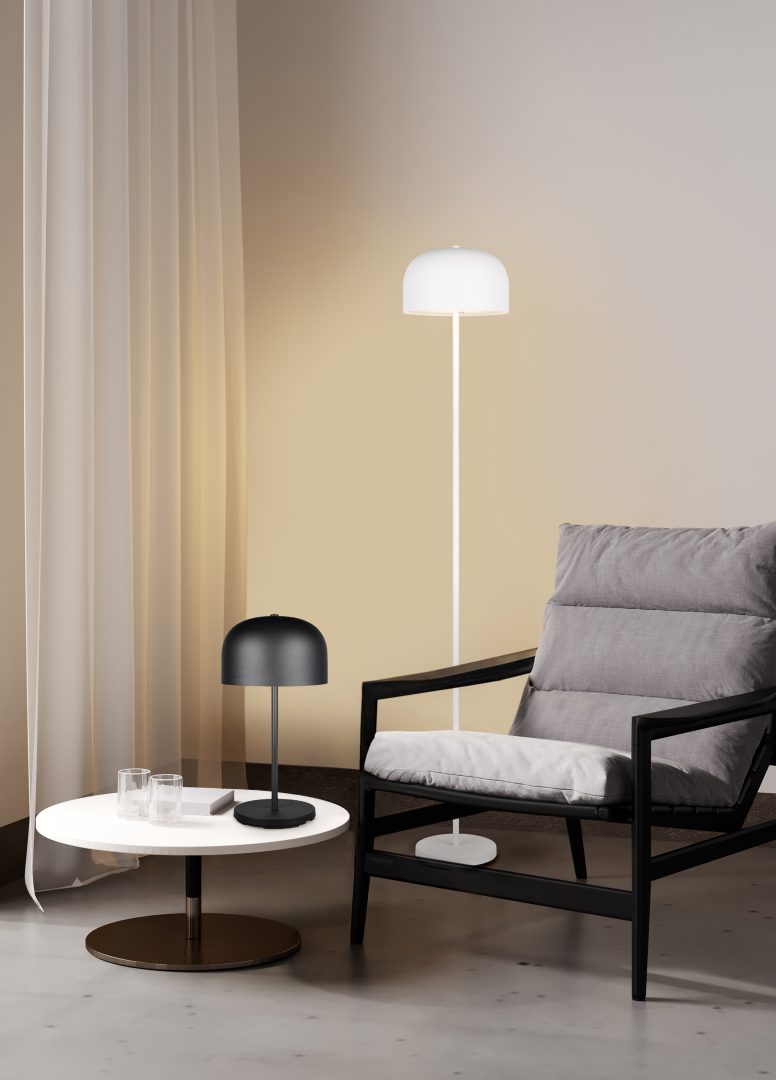JEFF | Floor lamp | Black mat | Metal