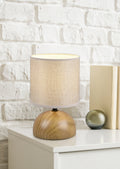 LUCI | Table lamp | Wood imitation | Ceramic