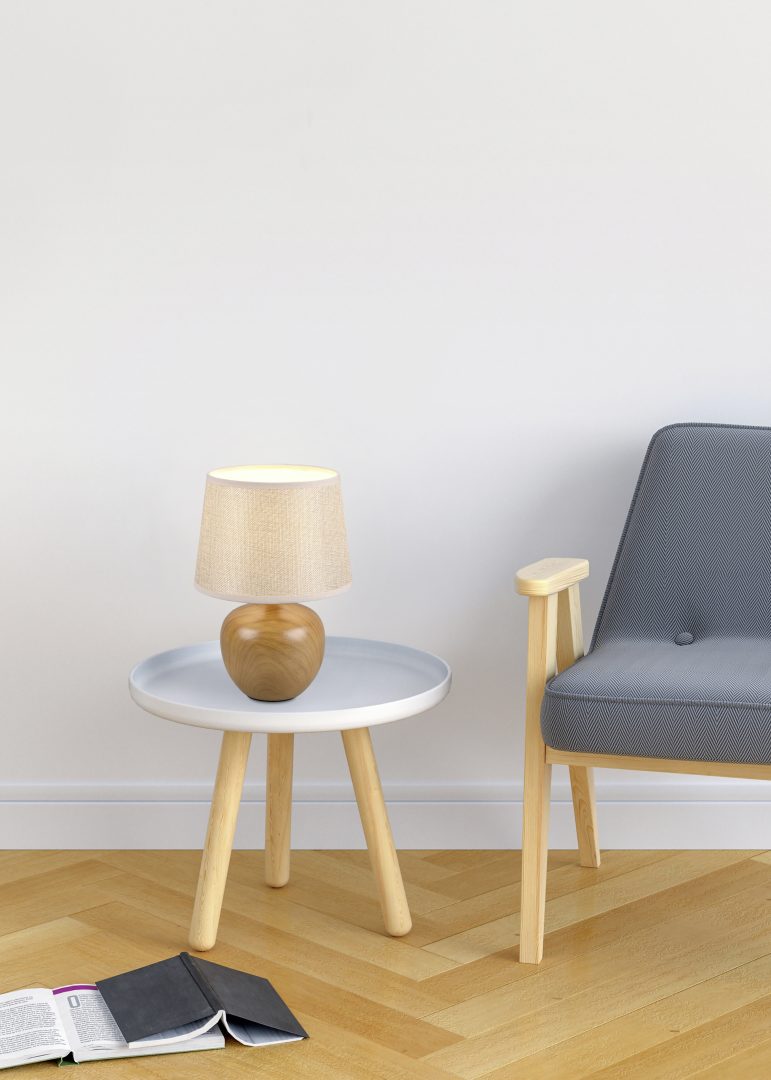LUXOR | Table lamp | Wood imitation | Ceramic