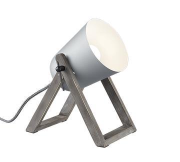 MARC | Table lamp | Grey | Natural wood