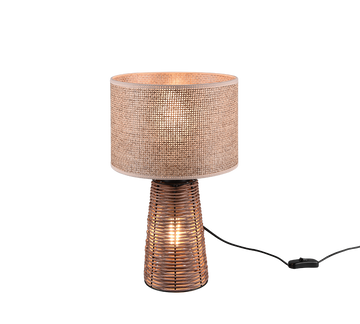 STRAW | Table lamp | Brown | Strohgeflecht